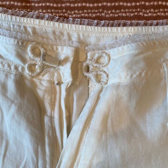 0098 Jarbo Cream Cropped Wide Leg Pants Size 42 NWT - Picture 10 of 17